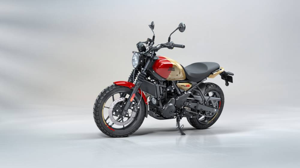 Royal Enfield Guerrilla 450 - Dash Variant - Gold Dip - Front 3_4 Left View